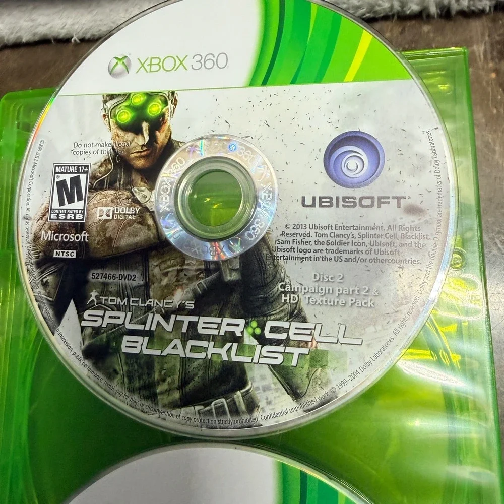 Ubisoft Splinter Cell Blacklist Xbox 360 One Size Green 2-Disc Action Stealth